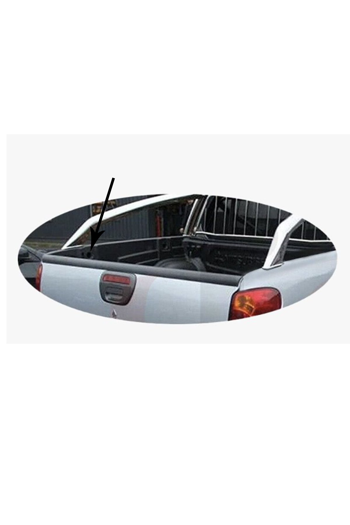 Mitsubishi L200 2007-2014 Arka Bagaj Çıtası (Tekli) | Kasa Üst Çıtası / Arka Kasa Çıtası – Siyah