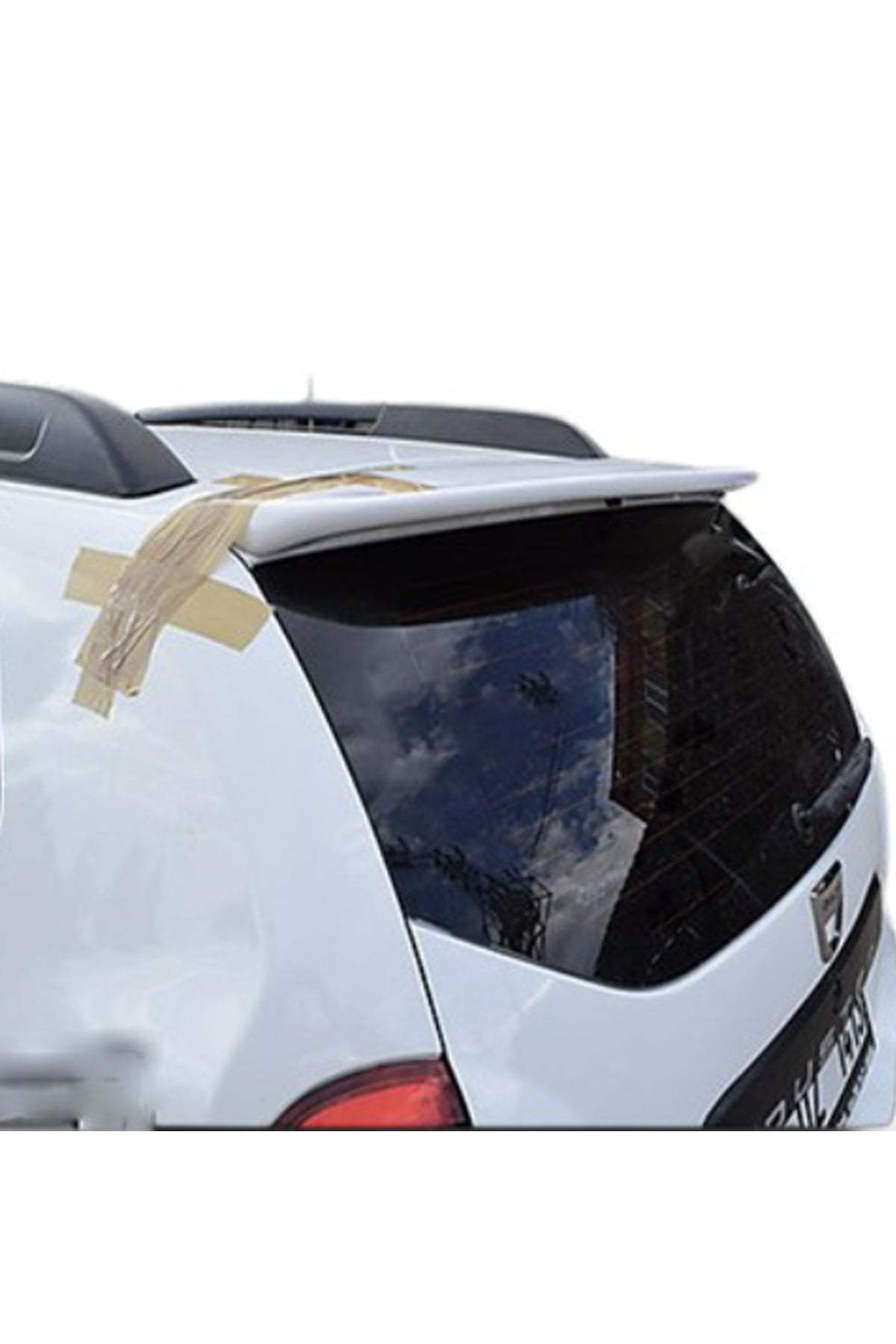 2010–2017 Dacia Duster Beyaz Boyalı Spoiler Bagaj Üstü Arka Rüzgarlık