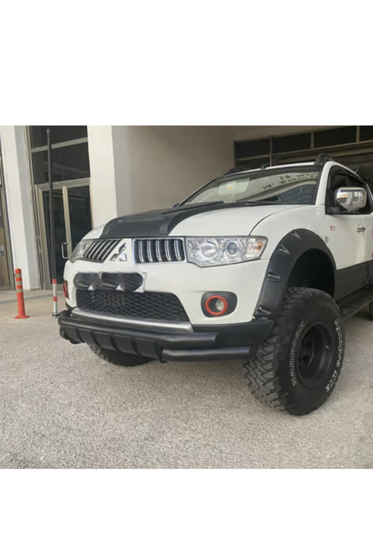 Mitsubishi L200 2008+ Shark Ön Tampon Koruma Demiri | Ön Tampon Koruma Barı – Siyah