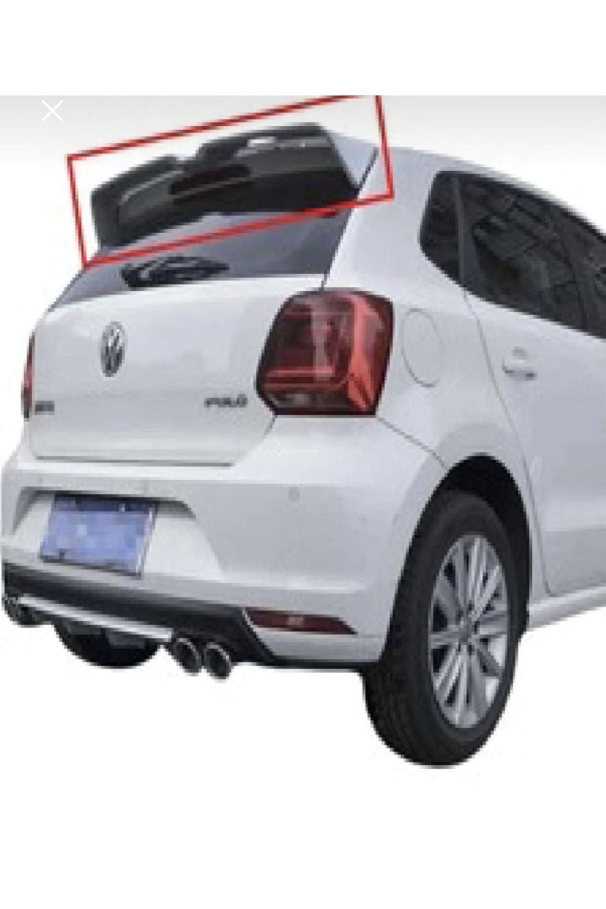 Volkswagen Polo 2009-2017 Oettinger Spoiler | Boyalı Beyaz Bagaj Üstü Spoiler – Arka Üst Spoiler