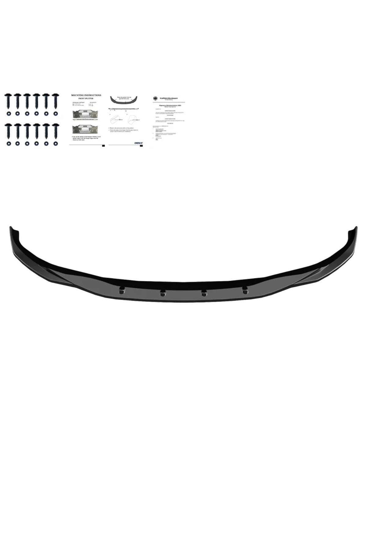 BMW G26 / i4 2021+ M Sport Ön Lip Piano Black Ön Tampon Alt Eki