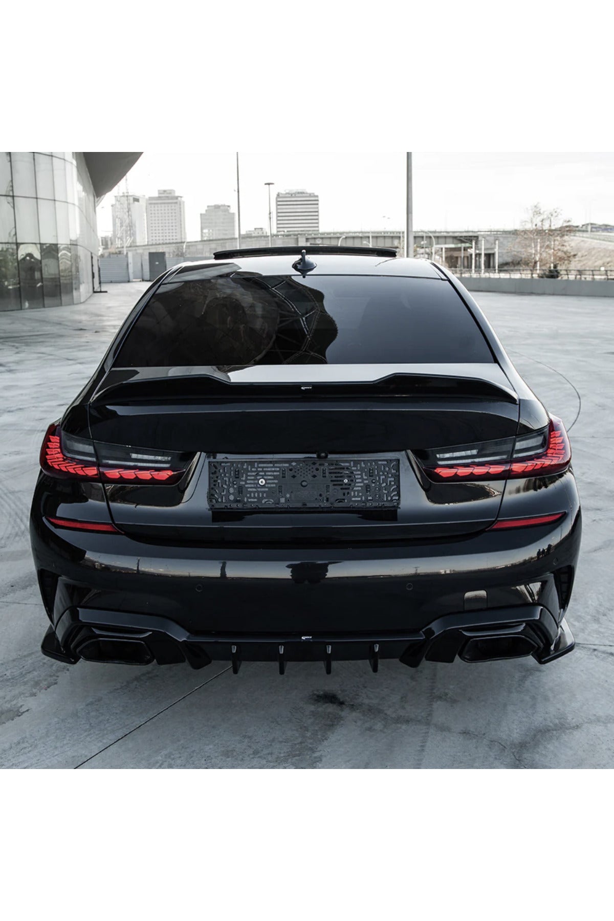 BMW 3 Serisi G20 M Paket 2018-2022 Arka Difüzör & Flap Seti | Agresif Tampon Altı Paket