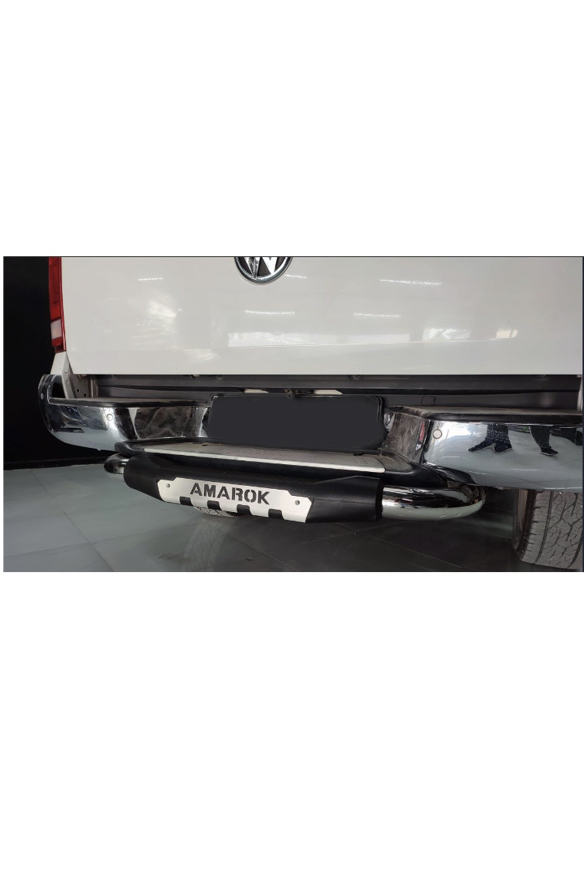 Volkswagen Amarok 2010-2022 Arka Tampon Koruma Demiri | Krom Arka Koruma Barı