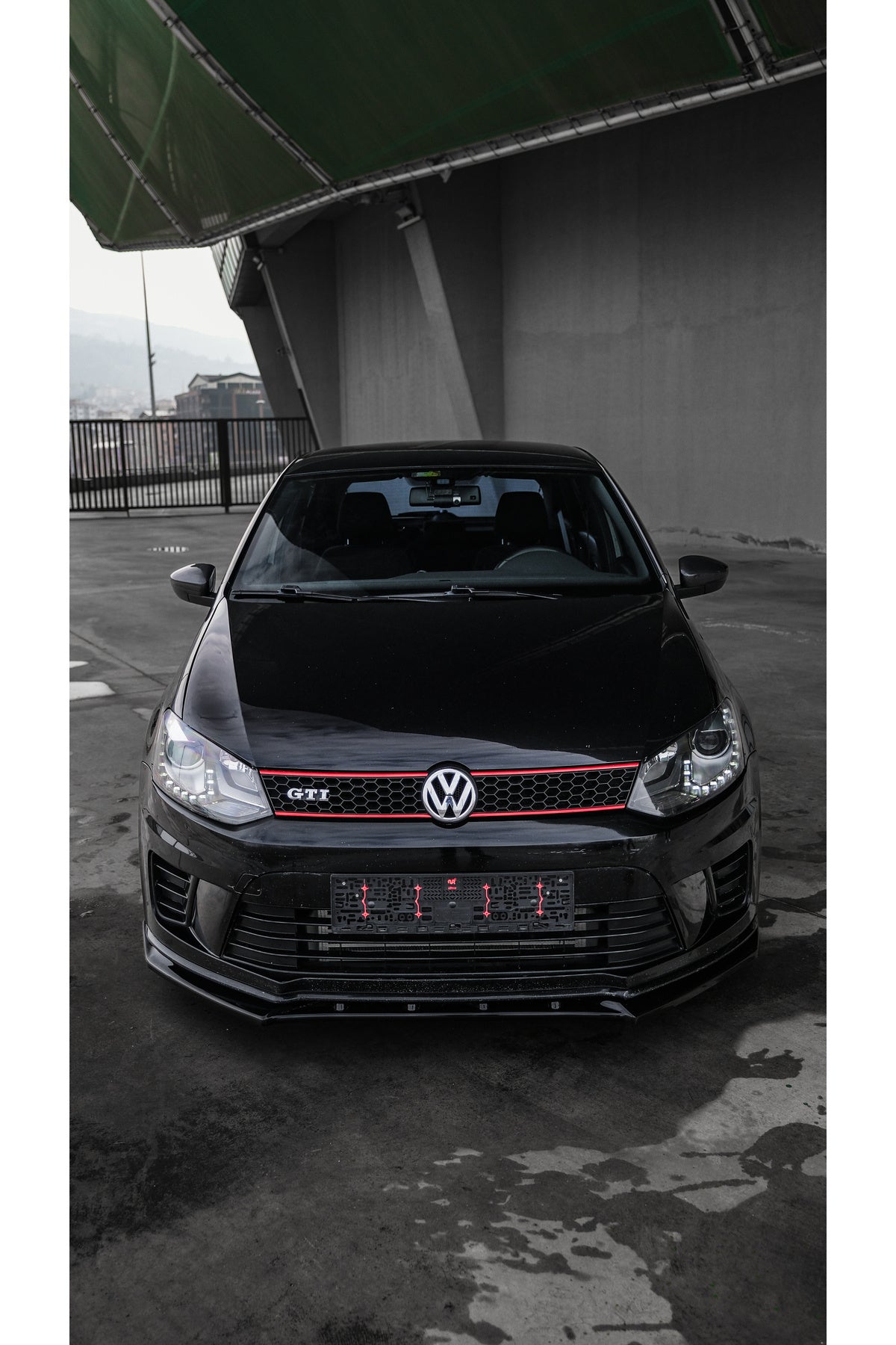 Volkswagen Polo GTI 2009-2014 Piano Black Body Kit Seti | Ön Lip + Marşpiyel + Difüzör + Flap + Bagaj Spoilerı