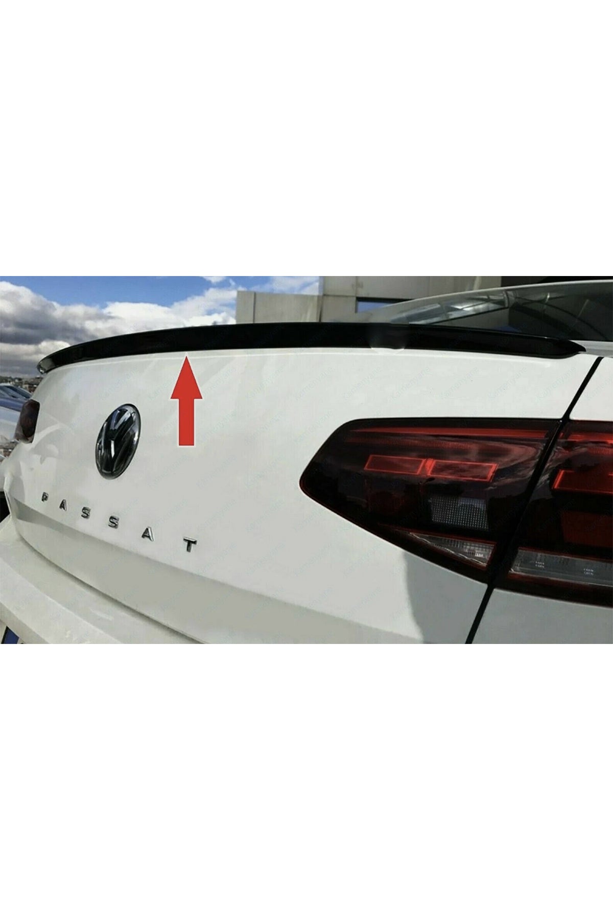 Volkswagen Passat B8 Geniş Spoiler | Piano Black Bagaj Üstü Spoiler – Parlak Siyah