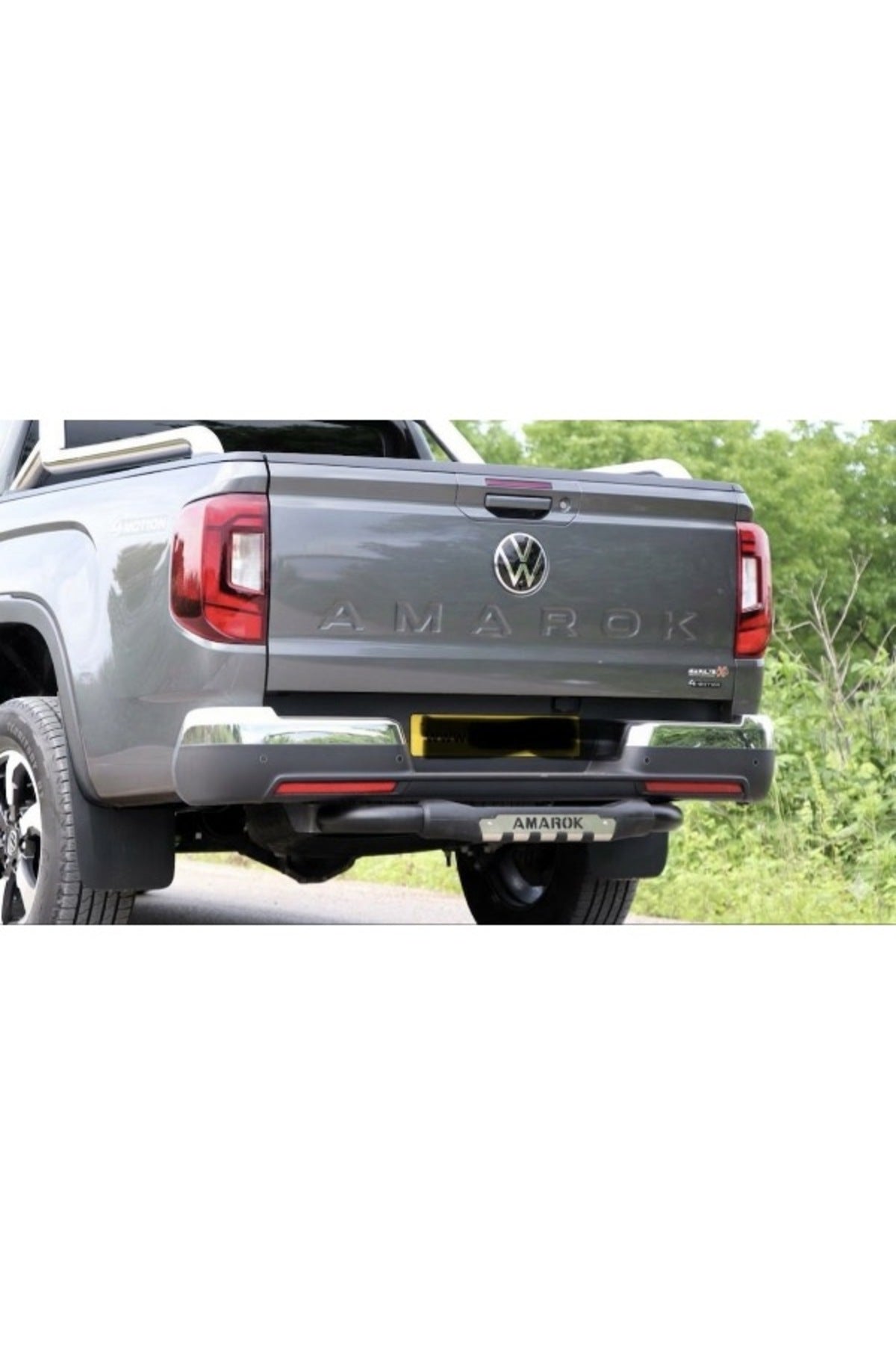 2022+Üzeri̇ Uyumlu Volkswagen Amarok Arka Demi̇r Koruma Si̇yah Amarok Yazili