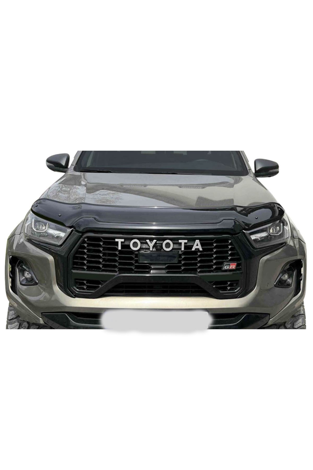 Toyota Hilux 2021+ Yarasa Kaput Rüzgarlığı (Hood Deflector) | Kaput Koruma Siperliği – Siyah