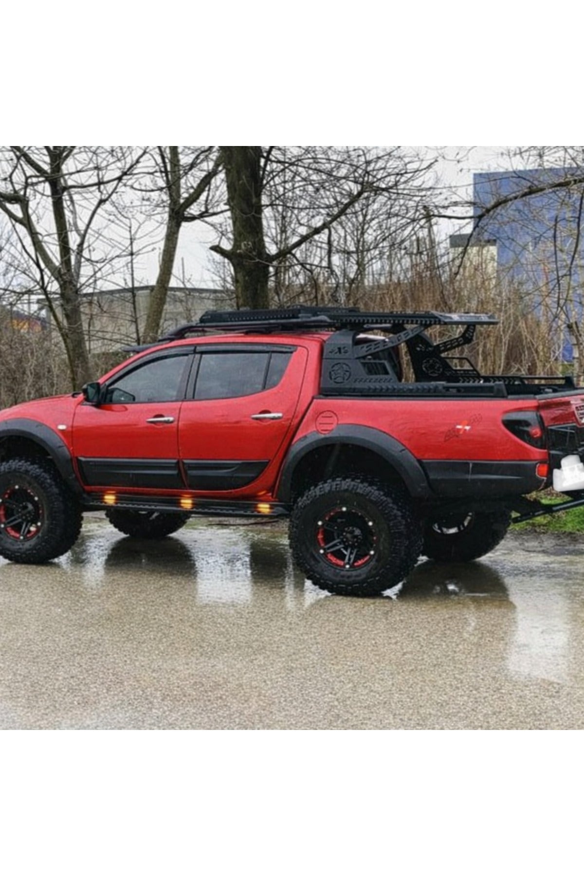 2007-2014 Mitsubishi L200 Kapı Gövde Kaplama Koruma Kabartma Mat Siyah