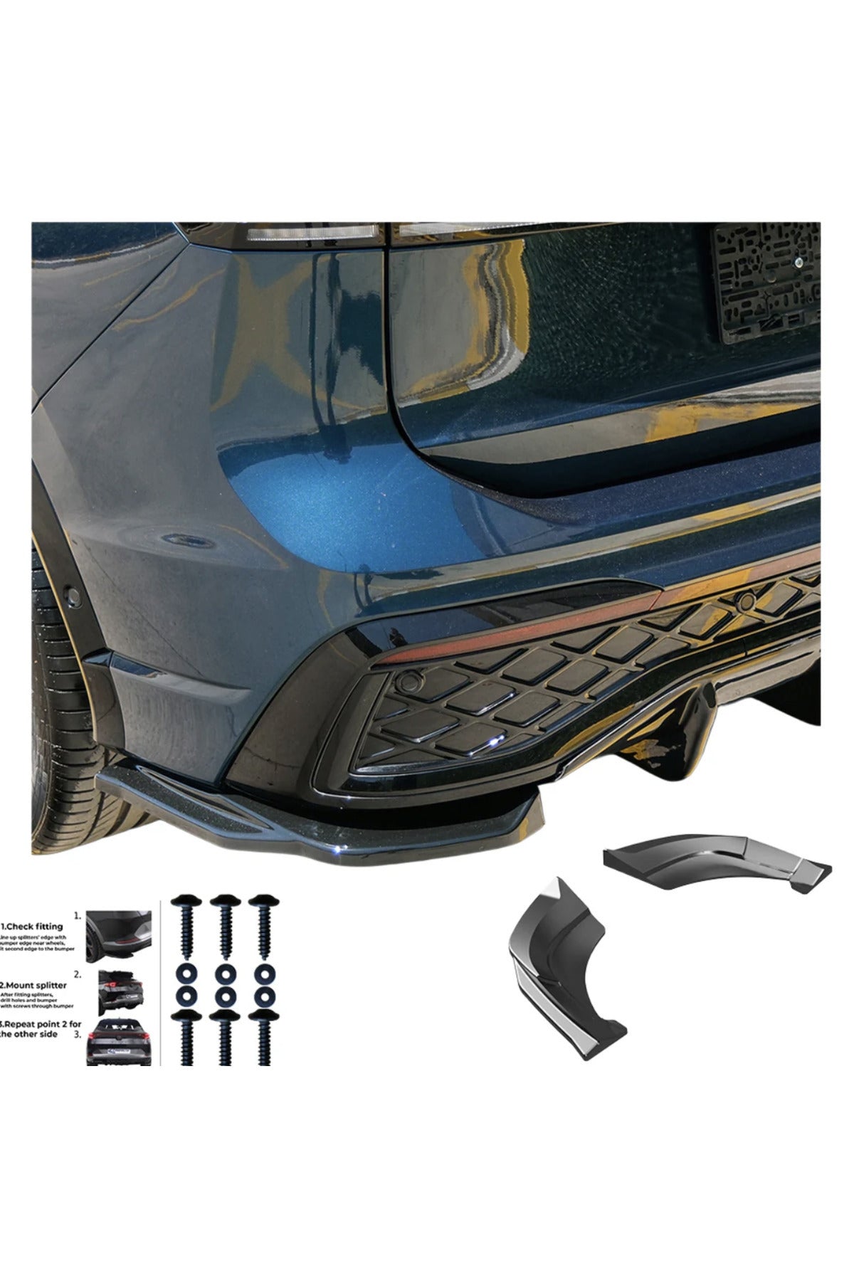 Volkswagen Tiguan 2024+ Arka Flap Seti | Sportif Tampon Eki & Premium Görünüm