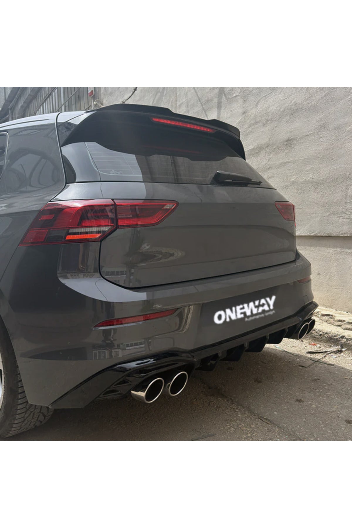 Volkswagen Golf 8 Spoiler 2019-2024 | Life - Style - Impression Uyumlu Parlak Siyah Spoiler