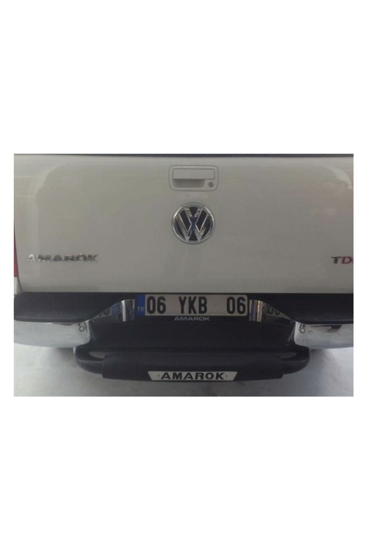 Volkswagen Amarok 2010-2022 Arka Tampon Koruma Demiri | Siyah Arka Koruma Barı – Demir