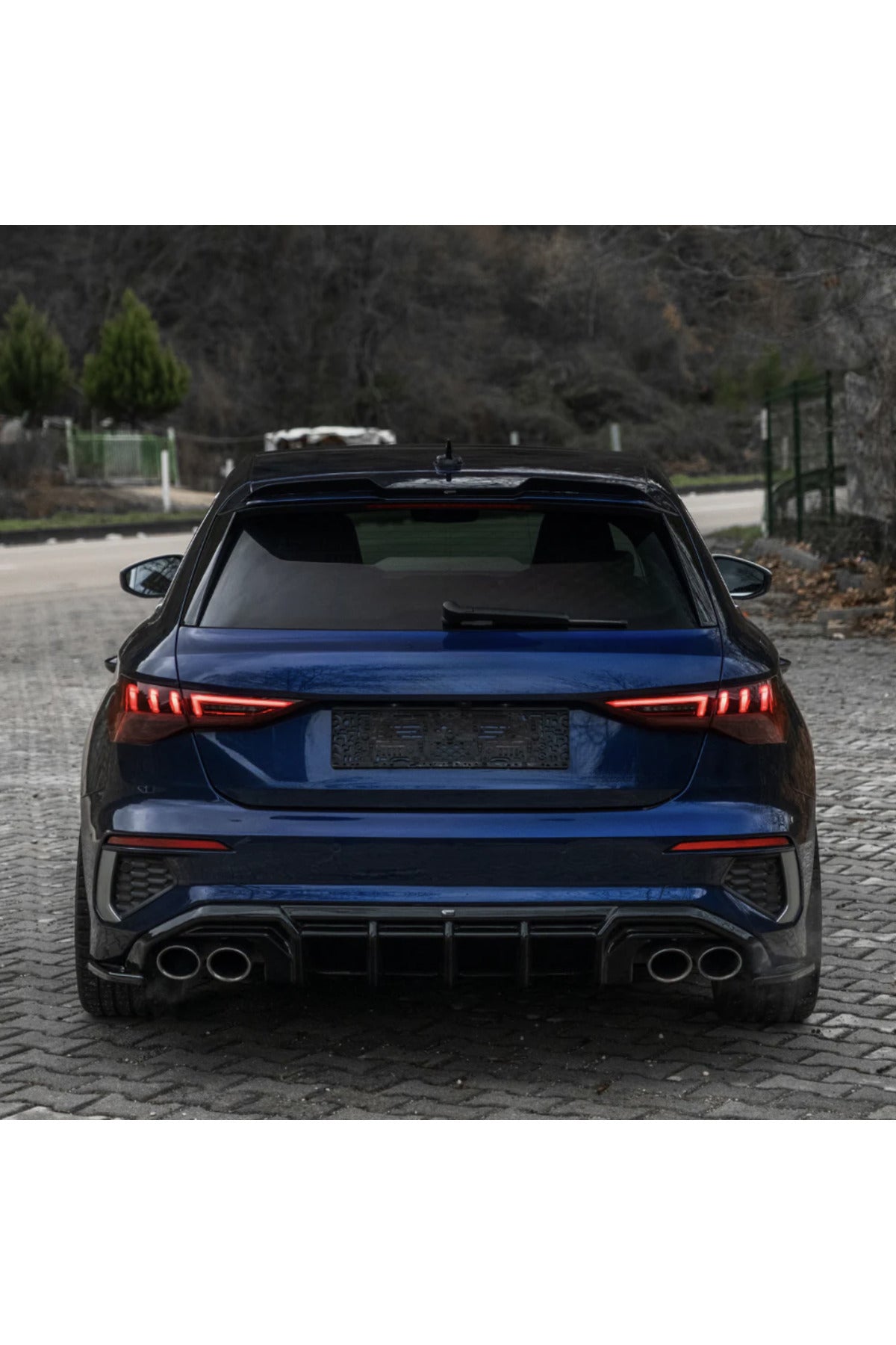 Audi A3 Sportback 2020-2024 Spoiler 8Y Kasa Piano Black Bagaj Üstü Spoiler Eki