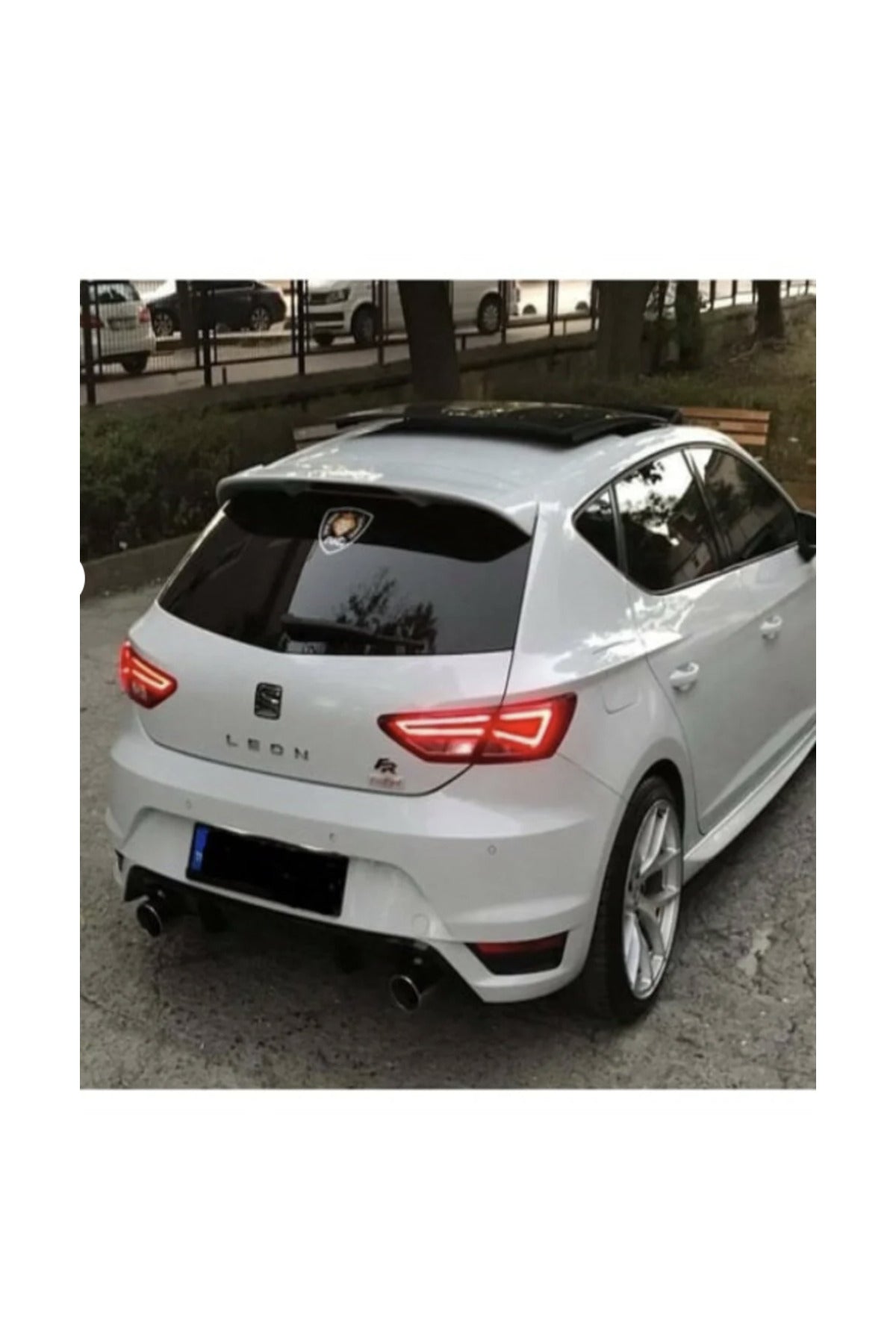 Seat Leon 2013+ Arka Spoiler | Plastik Boyalı Beyaz Bagaj Üstü Spoiler – Arka Üst Spoiler