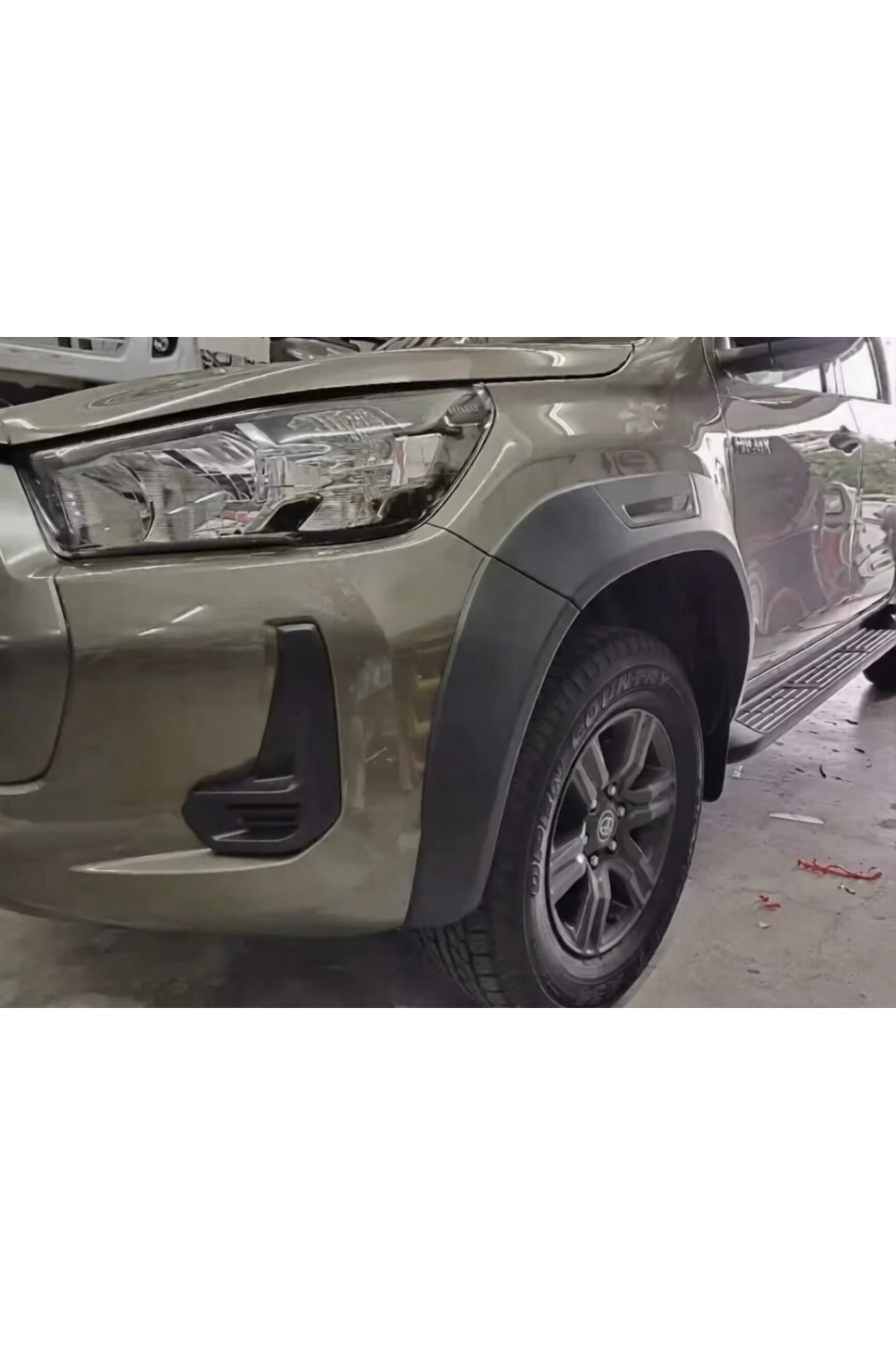 2021+ Toyota Hilux Çamurluk Dodik Uzun Model Kabartma Kaplama Koruma Off Road İthal - TMZ Garage