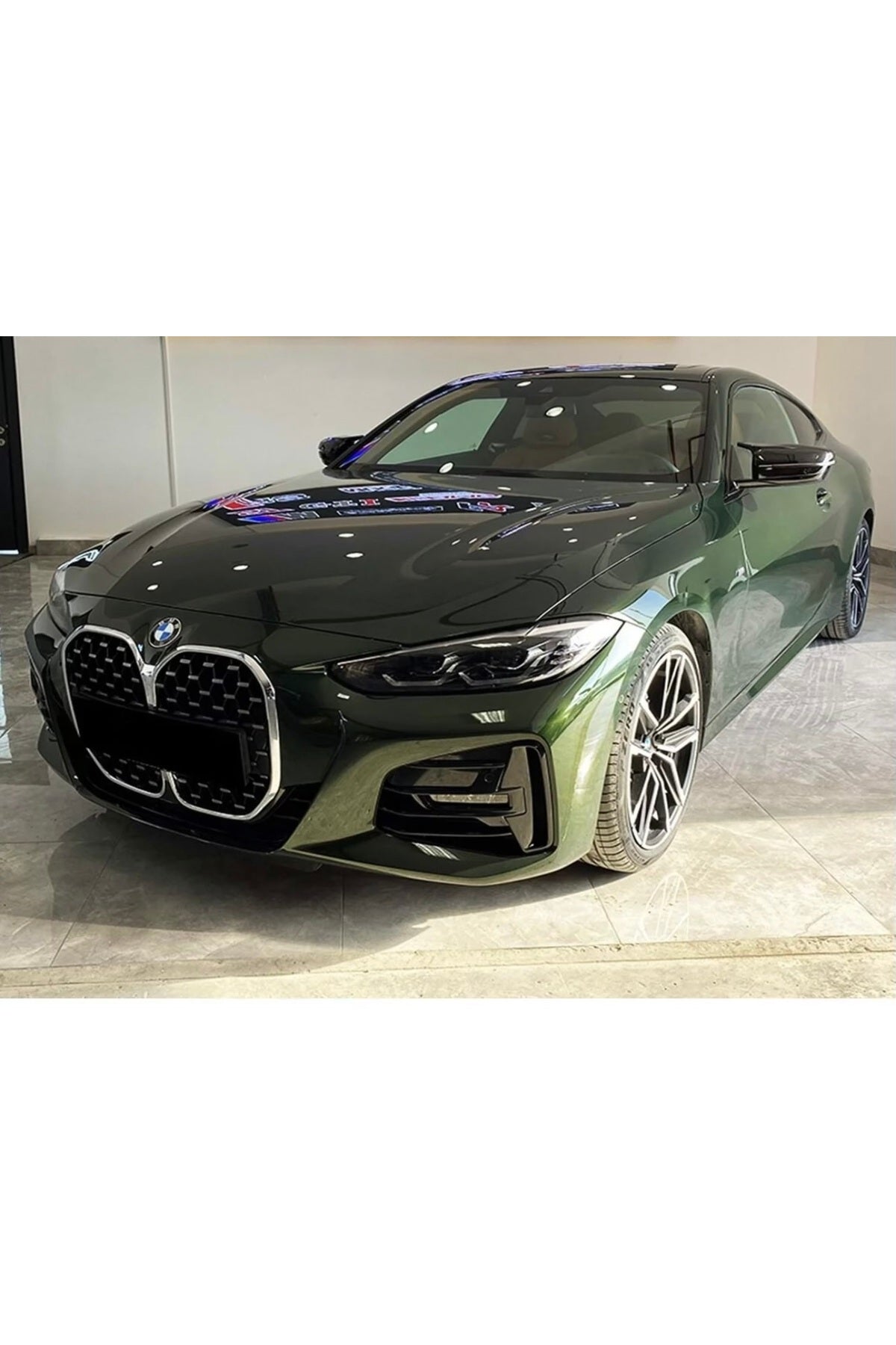 2020+ Bmw 4 Serisi G22 Yarasa Ayna Kapak Parlak Siyah