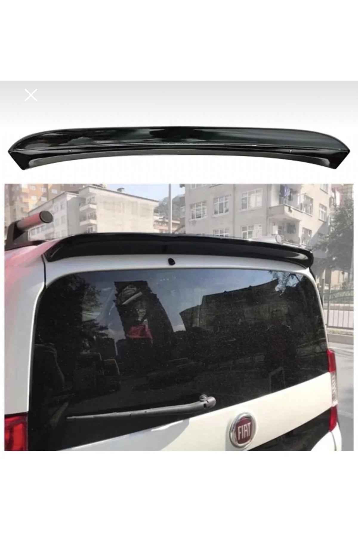 Fiat Fiorino 2008+ Piano Black Arka Spoiler | Bagaj Üstü Spoiler – Parlak Siyah