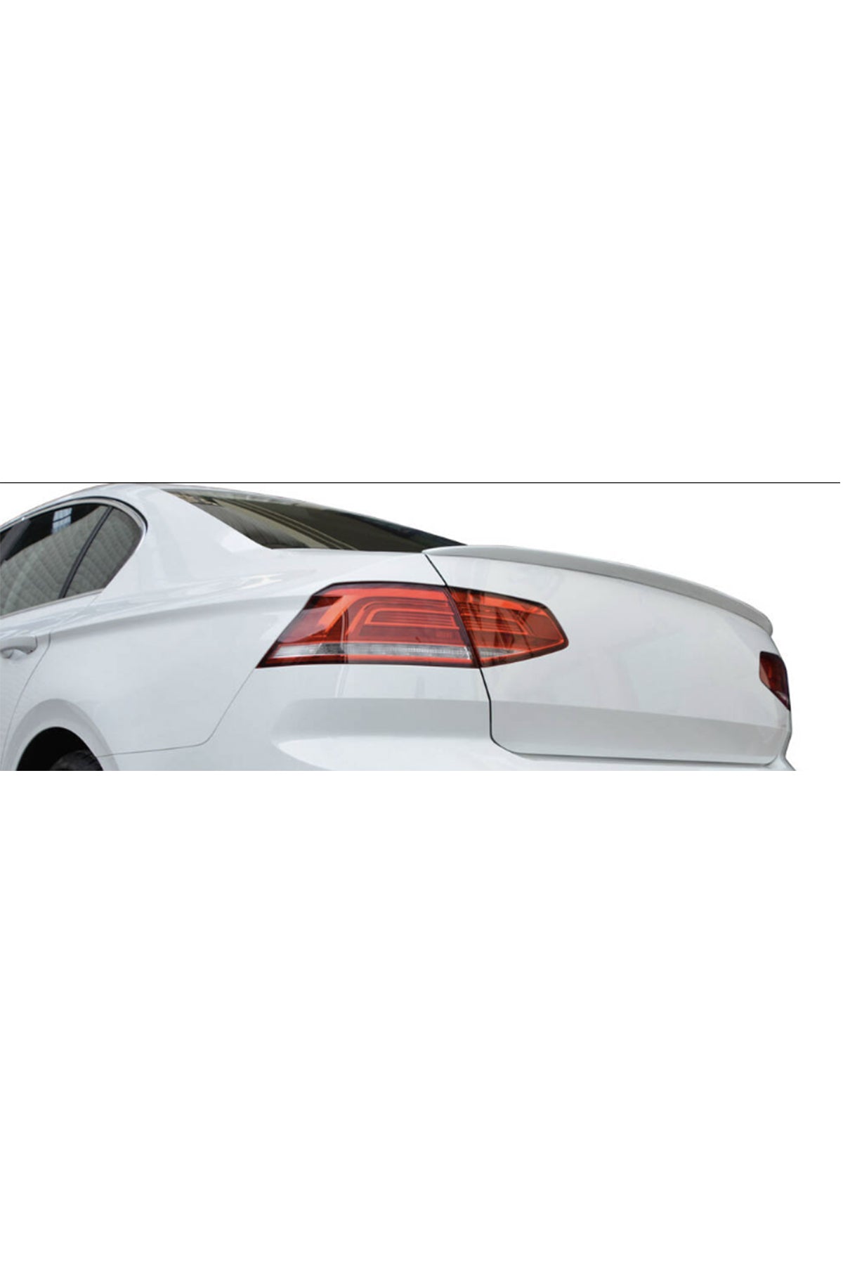 Volkswagen Passat B8 Geniş Spoiler | Boyalı Beyaz Bagaj Üstü Spoiler – Arka Üst Spoiler