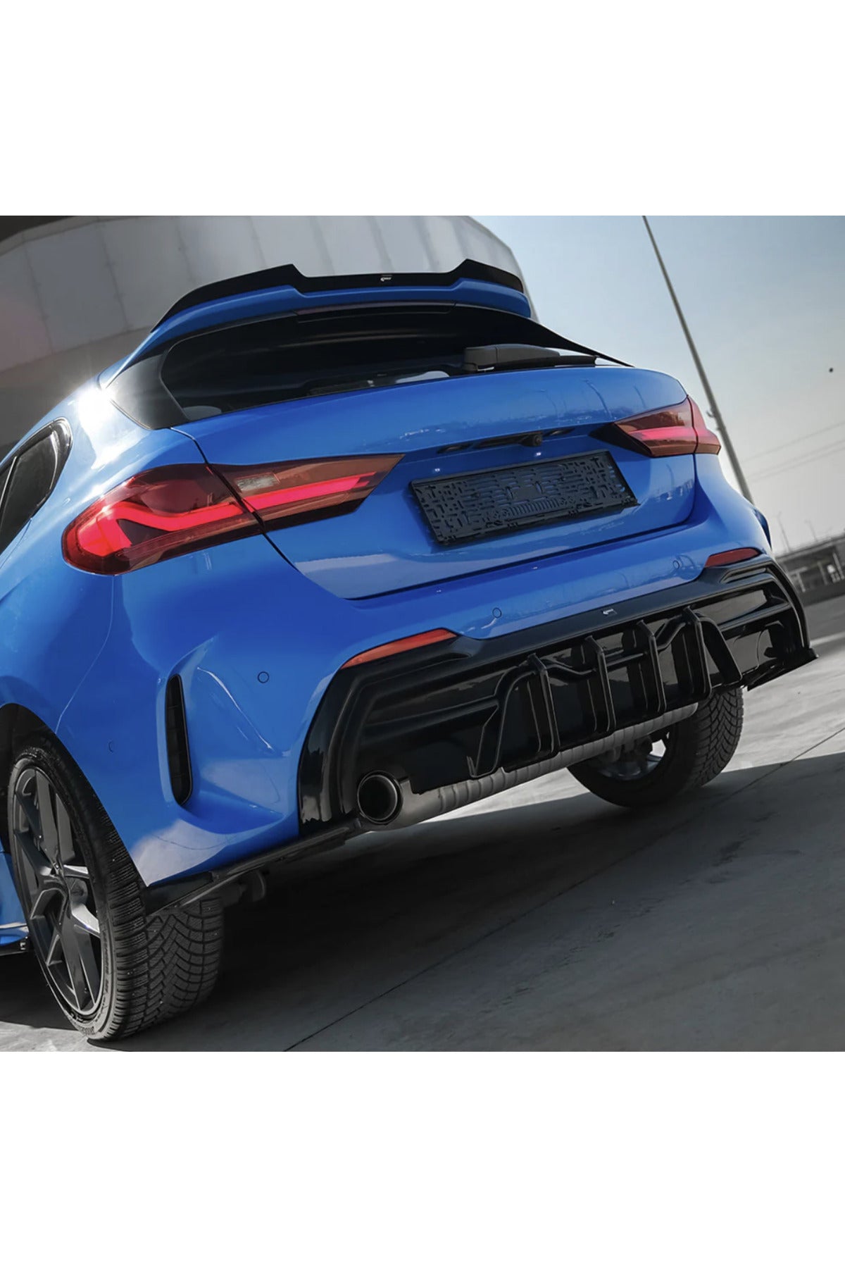 BMW F40 1 Serisi 2019-2024 Arka Difüzör M Paket Uyumlu Piano Black Difüzör