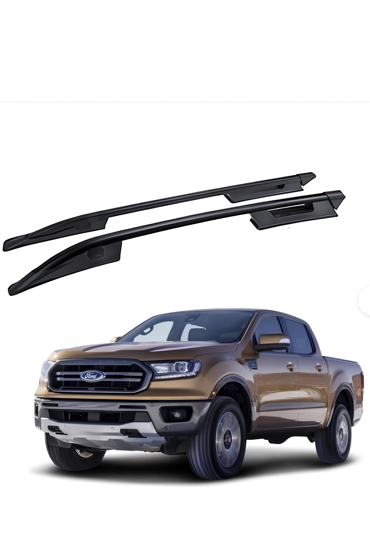 Ford Ranger Falcon Tavan Çıtası Seti (Sağ-Sol) | Tüm Ranger Modelleriyle Uyumlu – Siyah