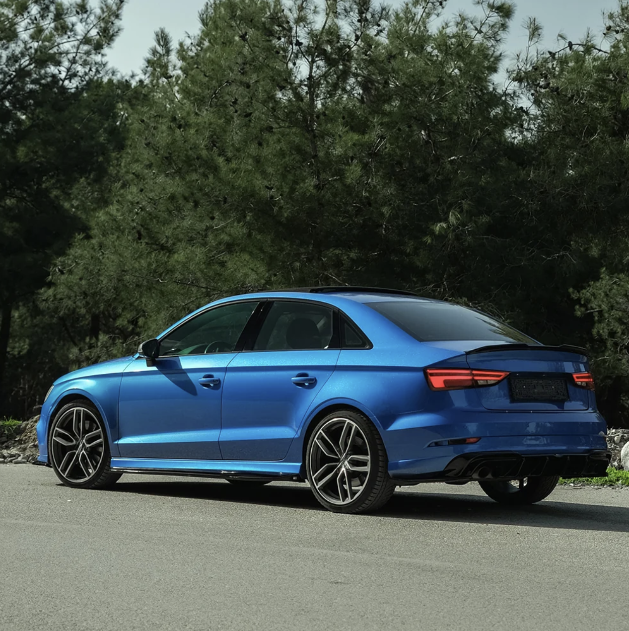 AUDI S3 Sedan 8V Makyajlı Kasa 2016-2020 Uyumlu Arka Difüzör
