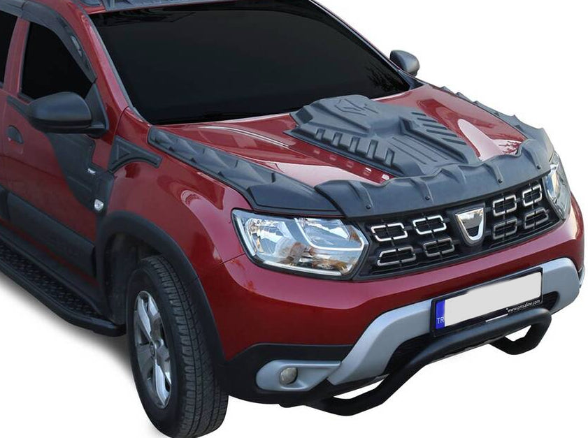2018-2024 Dacia Duster Dragon Kaput Koruma Kaplama Rüzgarlık 3 Parça Set | İthal Premium Tasarım