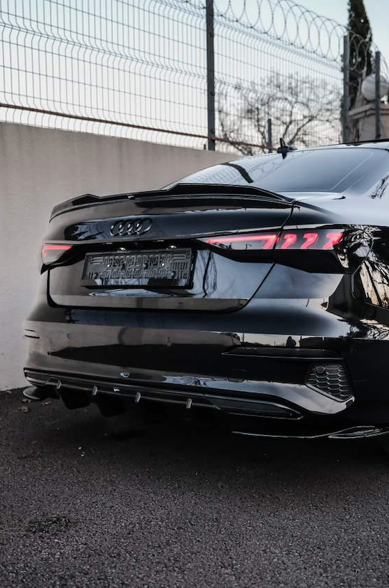 Audi A3 Sedan Sportback Advanced 2020-2024 Arka Difüzör | Sportif Tampon Eki