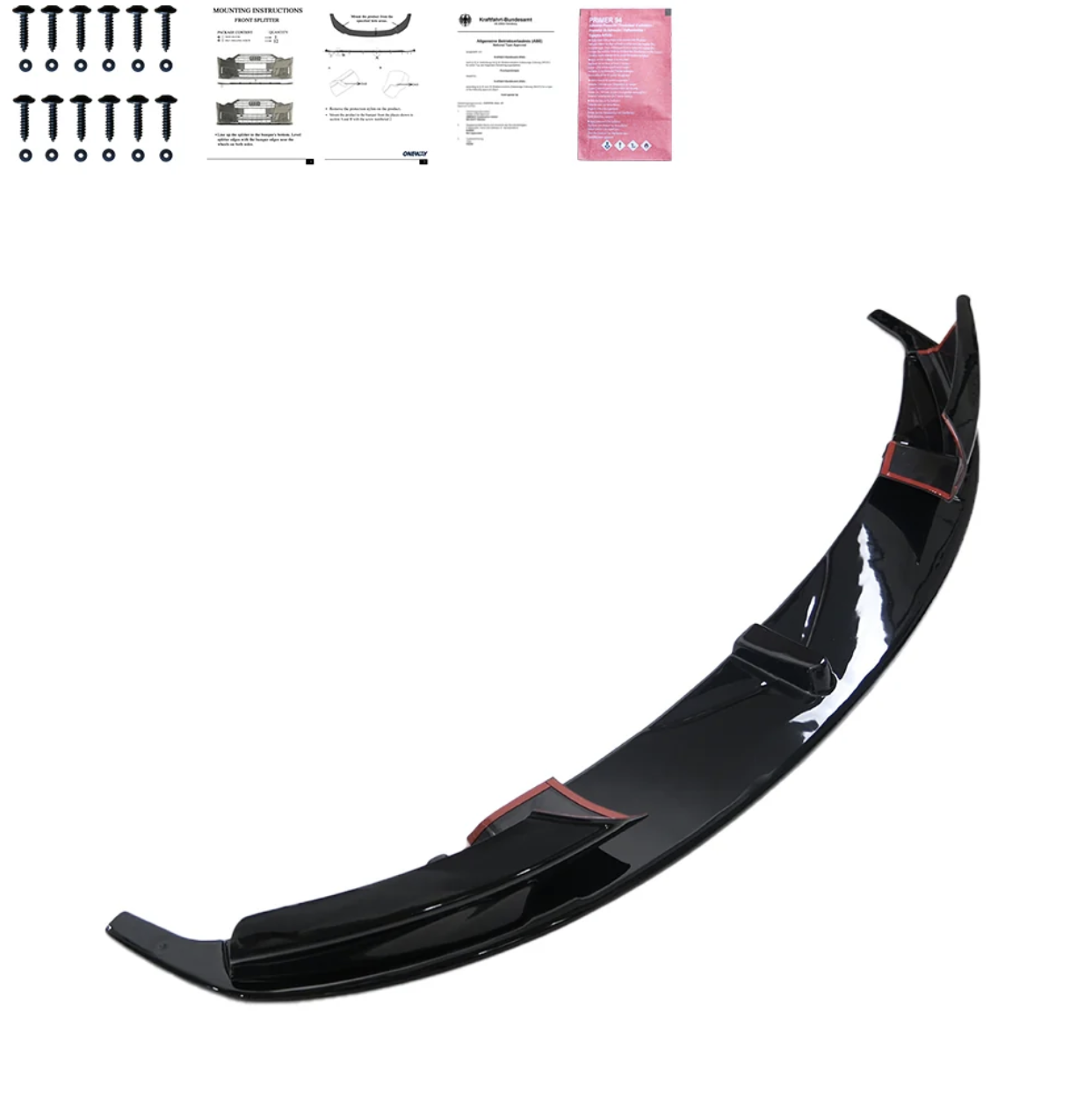 BMW F30 M Sport Ön Lip ve Flap 2012-2019 Uyumlu Ön Tampon Eki