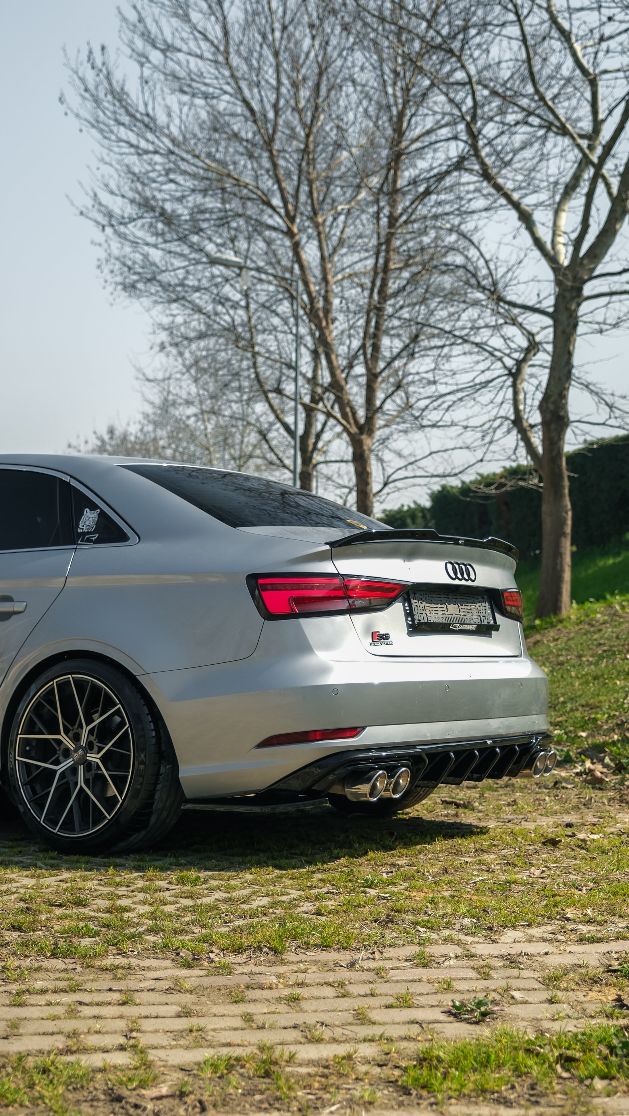 Audi A3 8V Sedan 2016-2020 Arka Difüzör | Sportif Görünüm + Agresif Arka Tasarım