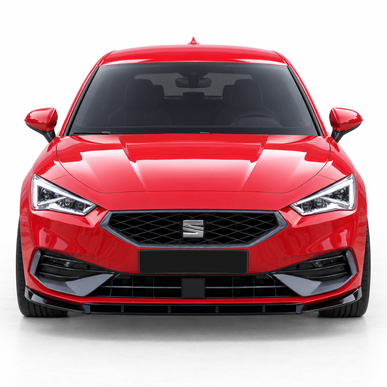 Seat Leon FR MK4 2020+ Parlak Siyah Ön Lip | Sportif Ön Tampon Eki