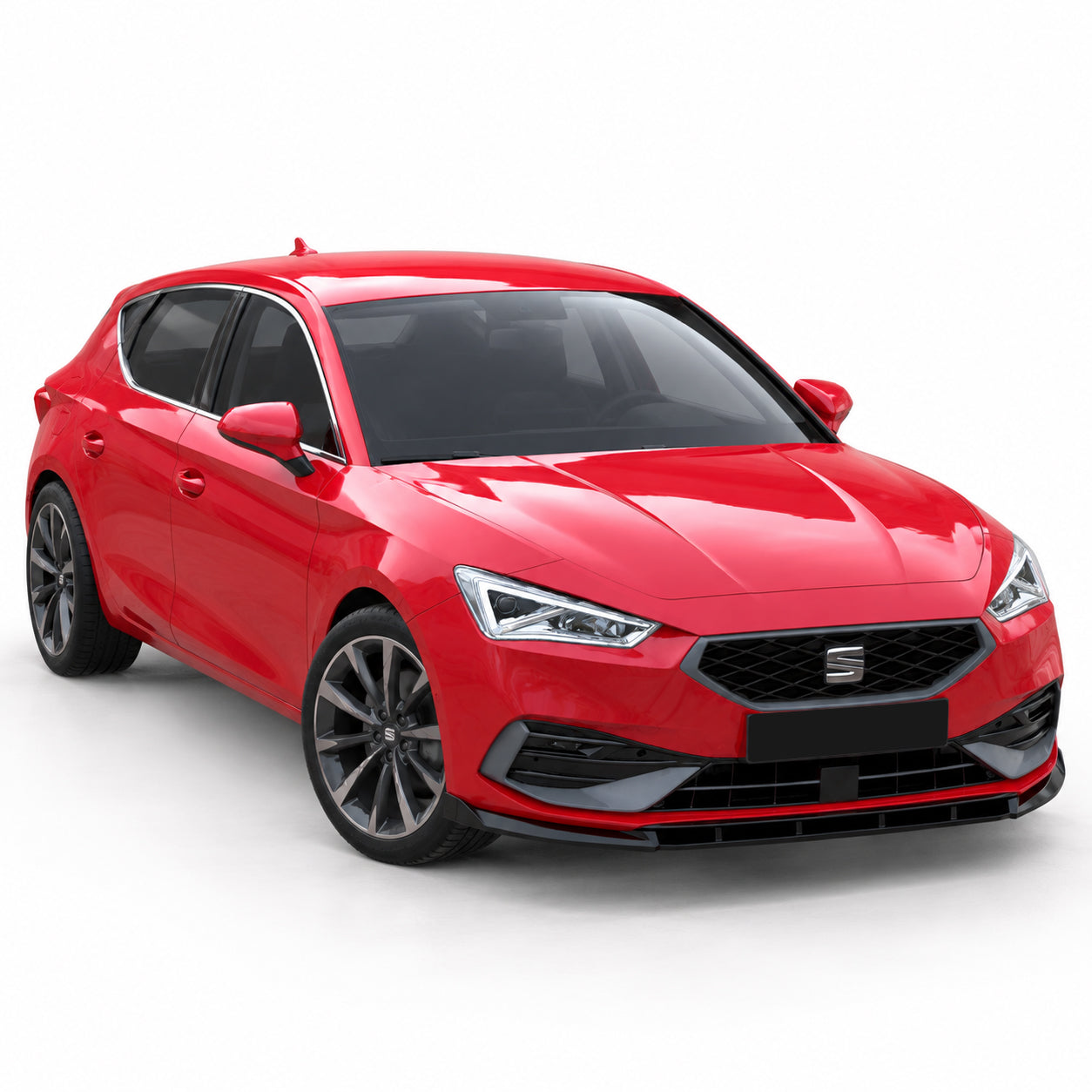 Seat Leon FR MK4 2020+ Parlak Siyah Ön Lip | Sportif Ön Tampon Eki