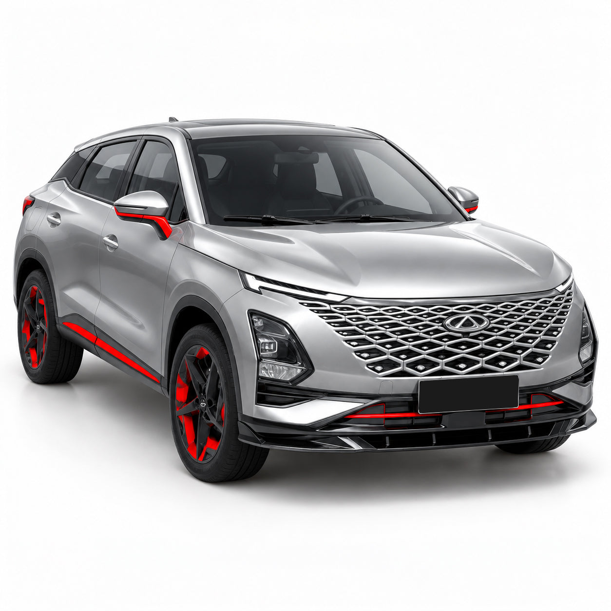 Chery Omoda 5 2022+ Parlak Siyah Ön Lip | Sportif Ön Tampon Eki | Premium Görünüm