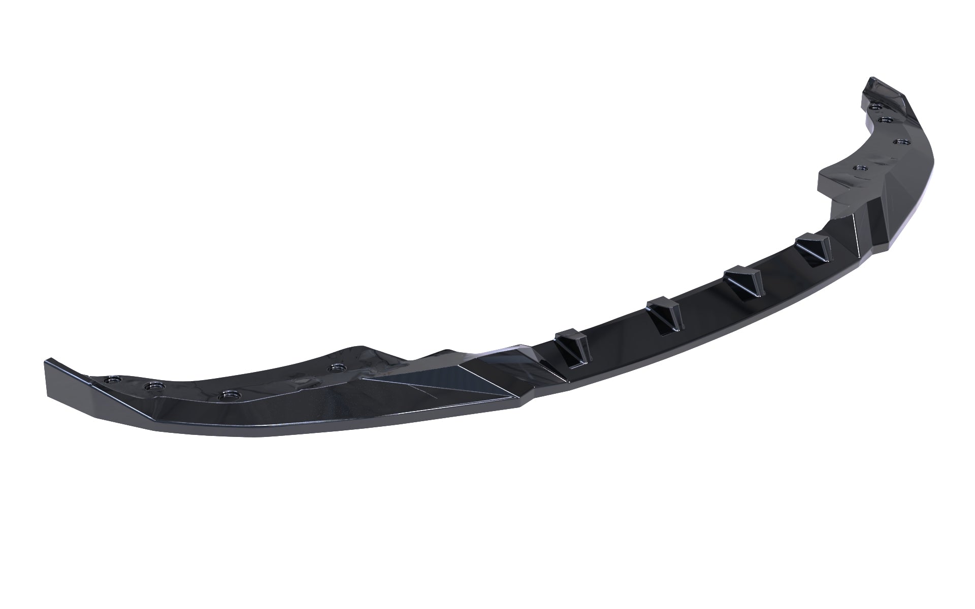 BMW 4 Serisi G22 2020+ V2 Parlak Siyah Ön Lip | Sportif Ön Tampon Eki